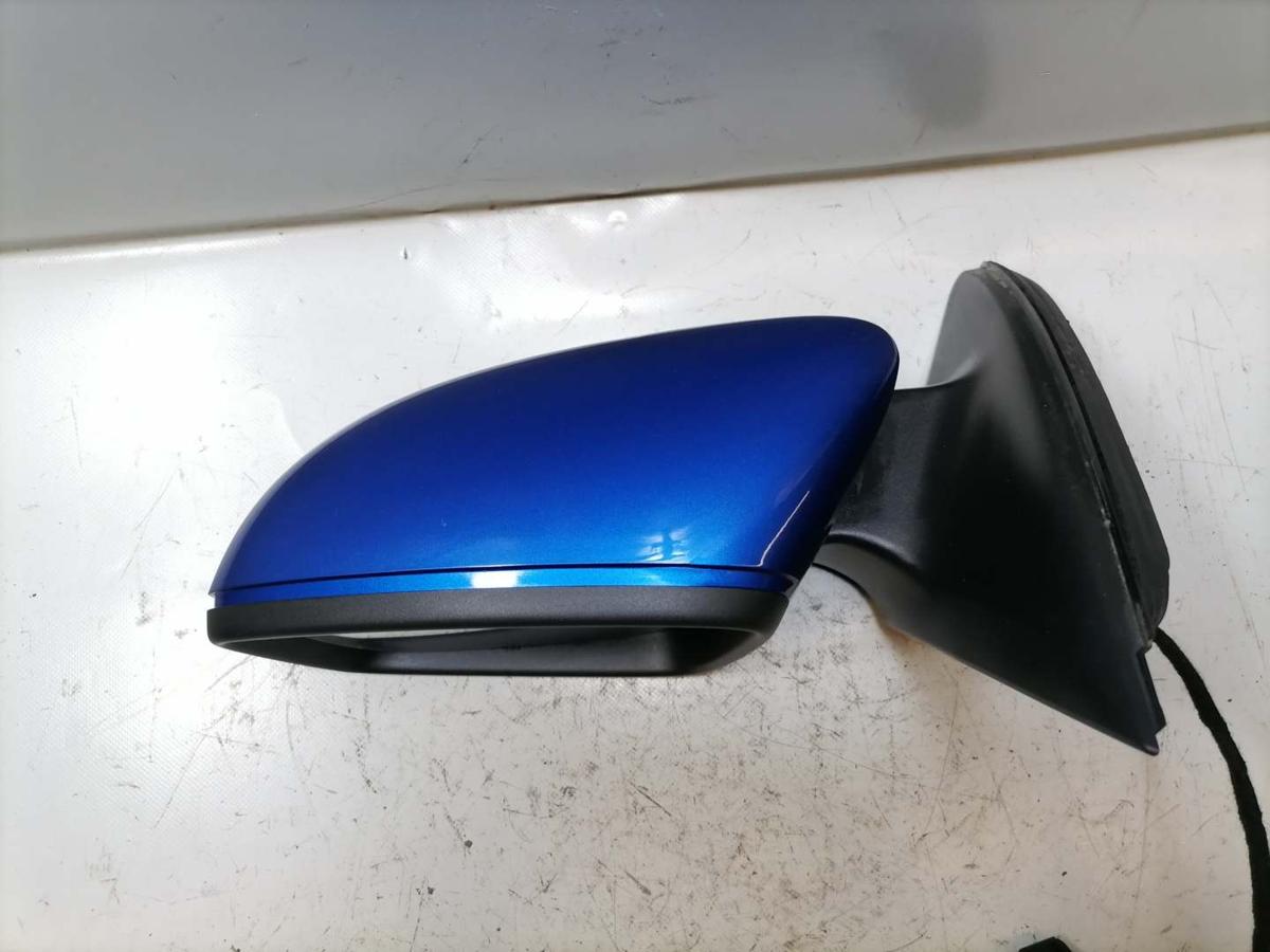 Skoda Rapid NH original Au&szlig;enspiegel links LF5W Race Blue elektrisch Bj.2013